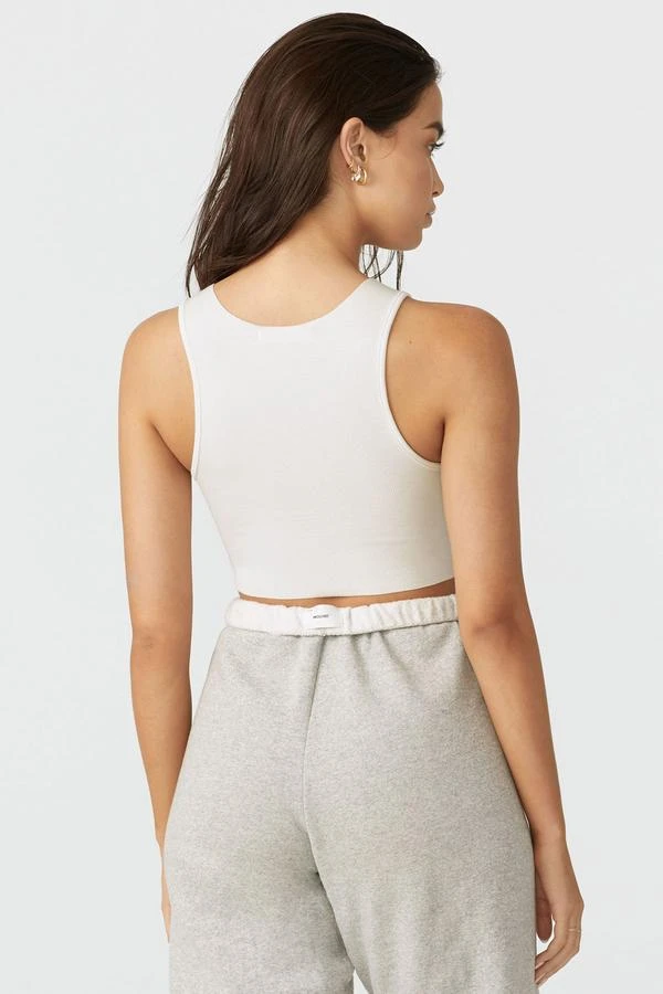 JOAH BROWN RAW EDGE CROP TANK SPRING '22 4 JOAH BROWN RAW EDGE CROP TANK SPRING '22