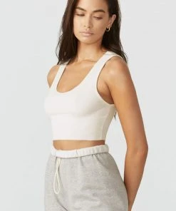 JOAH BROWN RAW EDGE CROP TANK SPRING '22 6 JOAH BROWN RAW EDGE CROP TANK SPRING '22