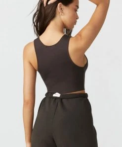 JOAH BROWN RAW EDGE CROP TANK SPRING '22 7 JOAH BROWN RAW EDGE CROP TANK SPRING '22