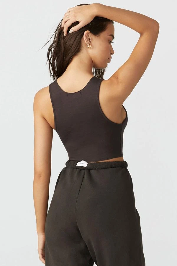 JOAH BROWN RAW EDGE CROP TANK SPRING '22 4 JOAH BROWN RAW EDGE CROP TANK SPRING '22