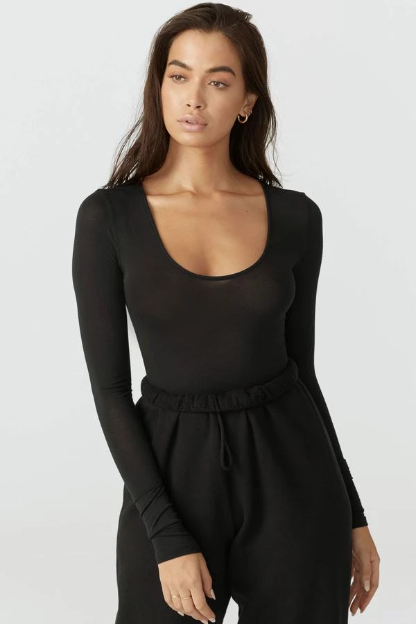 JOAH BROWN SCOOP NECK LONG SLEEVE SPRING '22 1 JOAH BROWN SCOOP NECK LONG SLEEVE SPRING '22