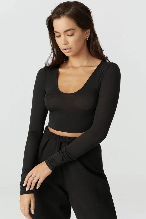 JOAH BROWN SCOOP NECK LONG SLEEVE SPRING '22 3 JOAH BROWN SCOOP NECK LONG SLEEVE SPRING '22