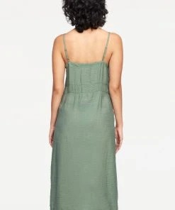 LACAUSA ALMA SLIP DRESS SEAWEED SPRING '22