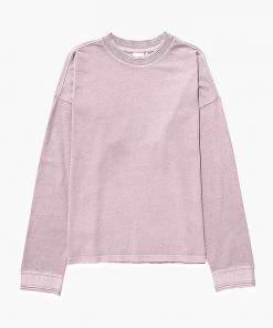 RICHER POORER SPRING '22 RELAXED LONG SLEEVE PULLOVER AMETHYST SMOKE