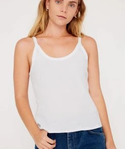 LACAUSA MAYA RIBBED TANK WHITE SPRING '22 20 LACAUSA MAYA RIBBED TANK WHITE SPRING '22