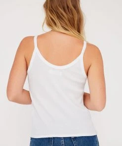 LACAUSA MAYA RIBBED TANK WHITE SPRING '22 19 LACAUSA MAYA RIBBED TANK WHITE SPRING '22