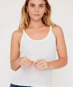 LACAUSA MAYA RIBBED TANK WHITE SPRING '22 21 LACAUSA MAYA RIBBED TANK WHITE SPRING '22