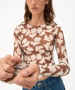 MUNDAKA TULLE LONG SLEEVE TOP