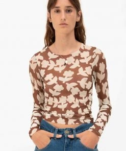 MUNDAKA TULLE LONG SLEEVE TOP