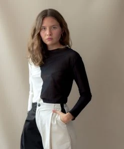 NIN STUDIO SWIRL MESH LONG SLEEVE TOP 16 NIN STUDIO SWIRL MESH LONG SLEEVE TOP