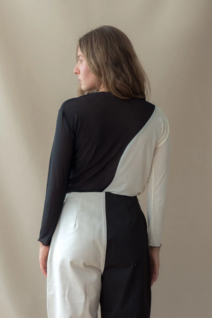 NIN STUDIO SWIRL MESH LONG SLEEVE TOP 8 NIN STUDIO SWIRL MESH LONG SLEEVE TOP