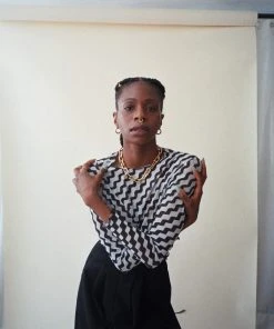 NIN STUDIO SPRING '22 LABYRINTH SWIRL TOP