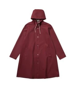 STUTTERHEIM MOSEBACKE RAIN JACKET BURGUNDY 9 STUTTERHEIM MOSEBACKE RAIN JACKET BURGUNDY