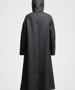 STUTTERHEIM MOSEBACKE RAIN JACKET LONG BLACK