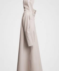 STUTTERHEIM MOSEBACKE RAIN JACKET LONG LIGHT SAND NEW IN