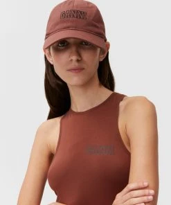 GANNI HEAVY COTTON SOFTWARE CAP SPRING '22