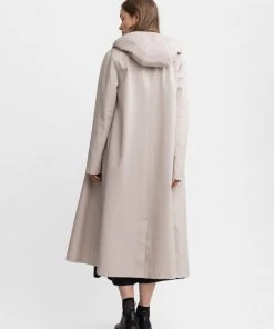STUTTERHEIM MOSEBACKE RAIN JACKET LONG LIGHT SAND NEW IN