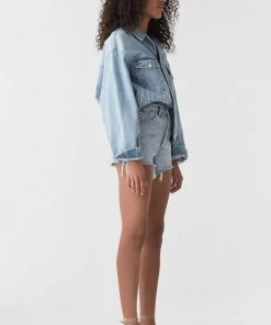 AGOLDE DEE DENIM SHORTS ULTRA HI RISE DIGIT 5 AGOLDE DEE DENIM SHORTS ULTRA HI RISE DIGIT