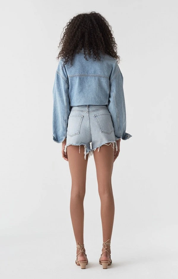 AGOLDE DEE DENIM SHORTS ULTRA HI RISE DIGIT 2 AGOLDE DEE DENIM SHORTS ULTRA HI RISE DIGIT