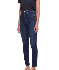 AGOLDE PINCH WAIST HIGH RISE SKINNY OVATION