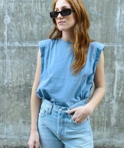 JUST FEMALE BEIJING TOP STONEWASH NEW IN