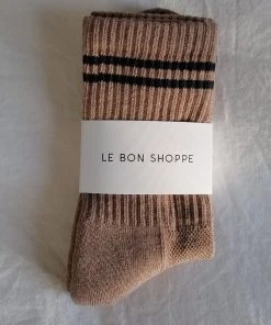 LE BON SHOPPE BOYFRIEND SOCKS COCOA SPRING '22