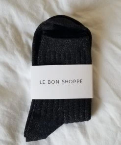 LE BON SHOPPE HER SOCKS COPPER BLACK