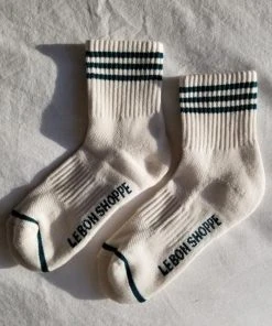 PIPE AND ROW Boutique 29 LE BON SHOPPE SPRING '22 GIRLFRIEND SOCKS EGRET