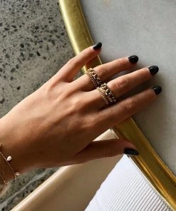 PIPE AND ROW ELLIOT CHAIN RING NEW IN