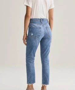 AGOLDE RILEY HI RISE CROP FREQUENCY NEW IN