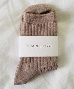 LE BON SHOPPE HER SOCKS GLITTERY JUTE