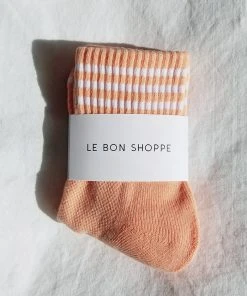 LE BON SHOPPE GIRLFRIEND SOCKS GRAPEFRUIT