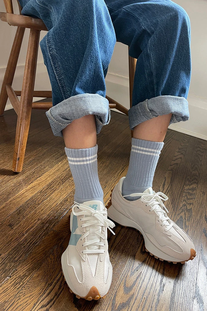 LE BON SHOPPE BOYFRIEND SOCKS BLUE GREY 2 LE BON SHOPPE BOYFRIEND SOCKS BLUE GREY