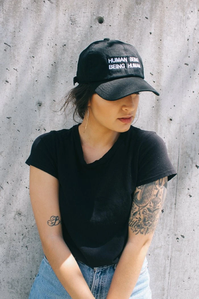 INTENTIONALLY BLANK HUMAN BEING HAT