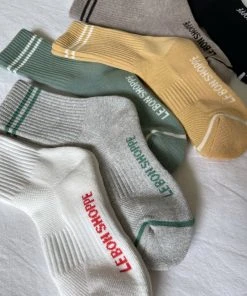 LE BON SHOPPE SPRING '22 BOYFRIEND SOCKS CLEAN WHITE