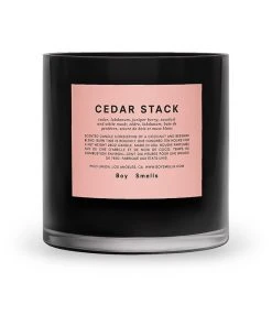 BOY SMELLS NEW IN CEDAR STACK MAGNUM CANDLE 13 BOY SMELLS NEW IN CEDAR STACK MAGNUM CANDLE