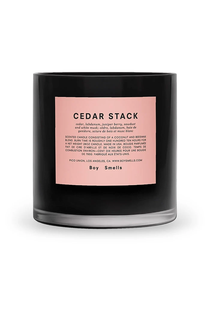 BOY SMELLS NEW IN CEDAR STACK MAGNUM CANDLE 5 BOY SMELLS NEW IN CEDAR STACK MAGNUM CANDLE