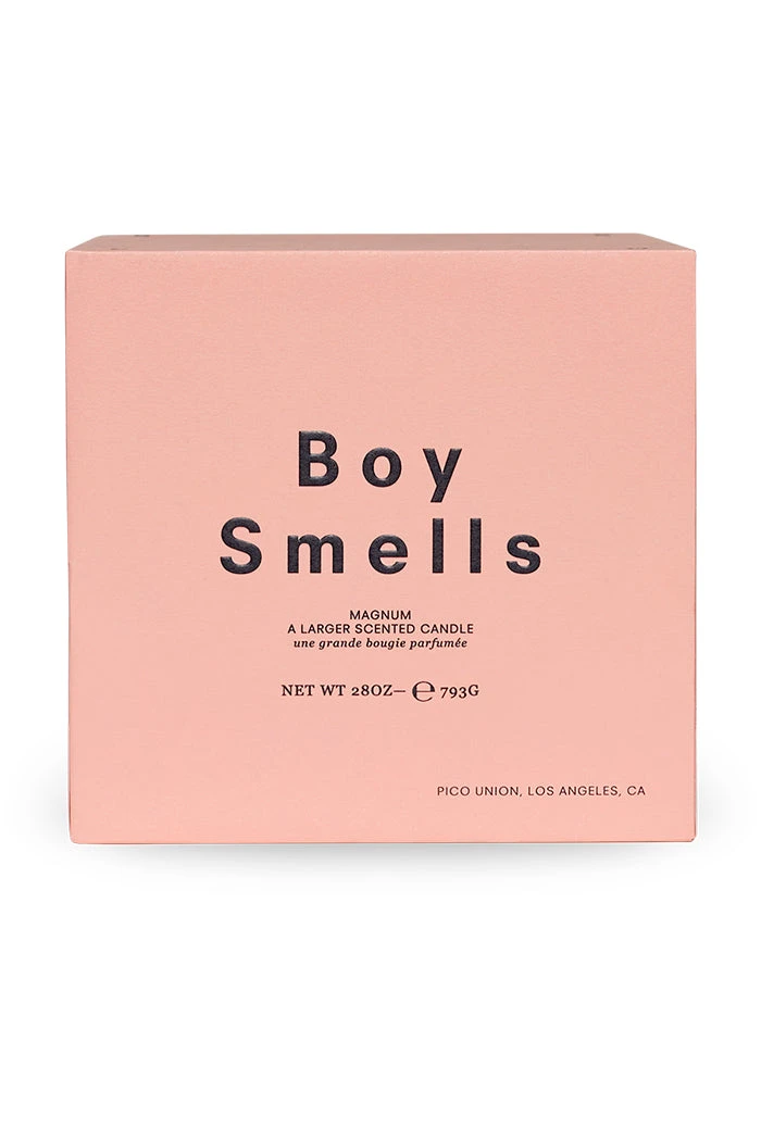 BOY SMELLS NEW IN CEDAR STACK MAGNUM CANDLE 6 BOY SMELLS NEW IN CEDAR STACK MAGNUM CANDLE