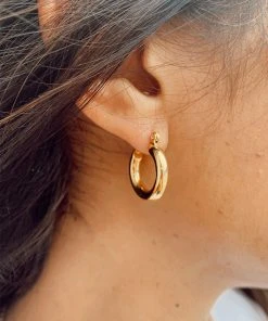 PIPE AND ROW THICK MAYSON HOOPS GOLD SPRING '22