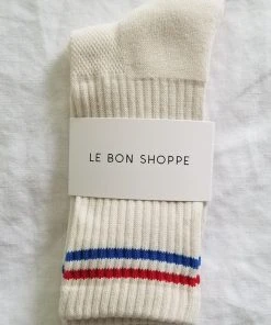 LE BON SHOPPE NEW IN BOYFRIEND SOCKS MILK