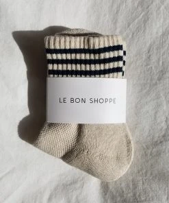 LE BON SHOPPE GIRLFRIEND SOCKS OATMEAL