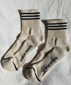LE BON SHOPPE GIRLFRIEND SOCKS OATMEAL