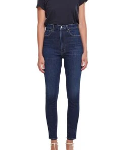 AGOLDE PINCH WAIST HIGH RISE SKINNY OVATION