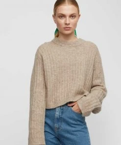JUST FEMALE REBELO CROPPED JUMPER
