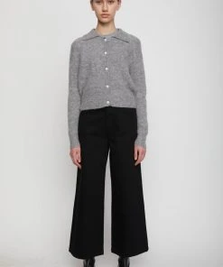 JUST FEMALE REBELO COLLAR CARDIGAN