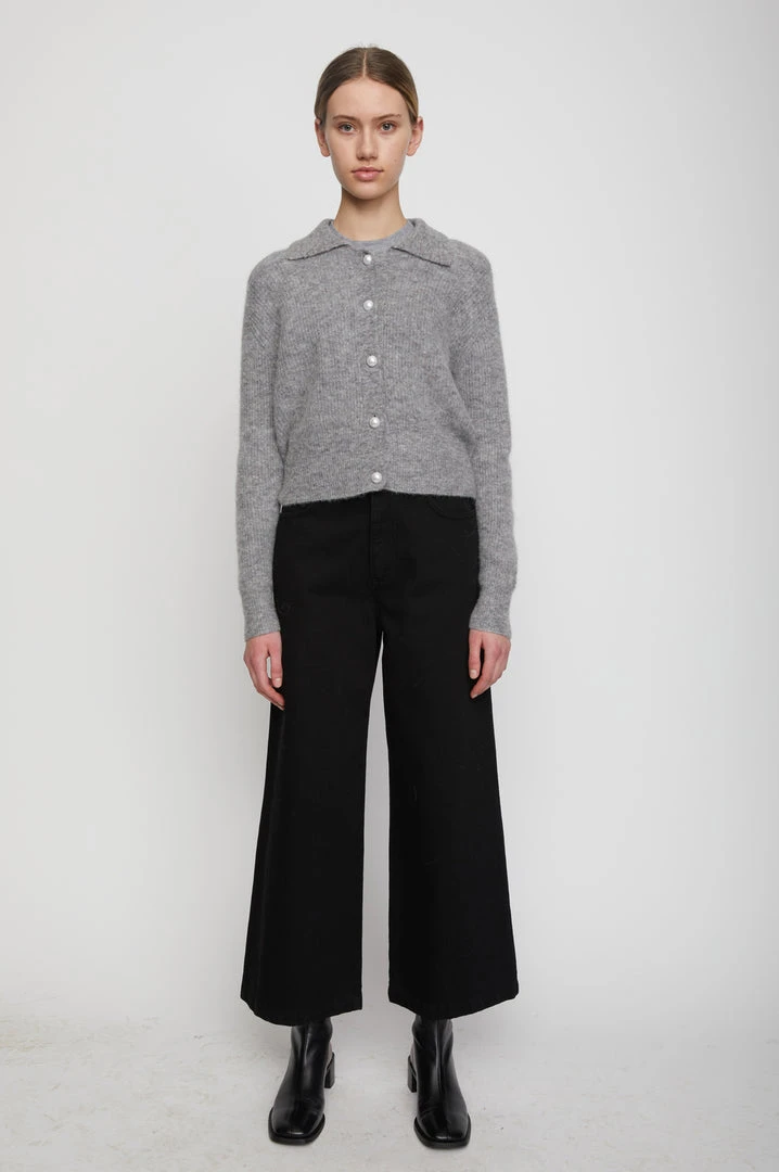 JUST FEMALE REBELO COLLAR CARDIGAN 2 JUST FEMALE REBELO COLLAR CARDIGAN