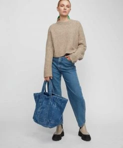 JUST FEMALE REBELO CROPPED JUMPER