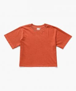 RICHER POORER RELAXED SHORT SLEEVE CROP TEE GINGER SNAP