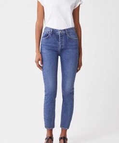 AGOLDE NEW IN RILEY HI RISE CROP TRANSFER