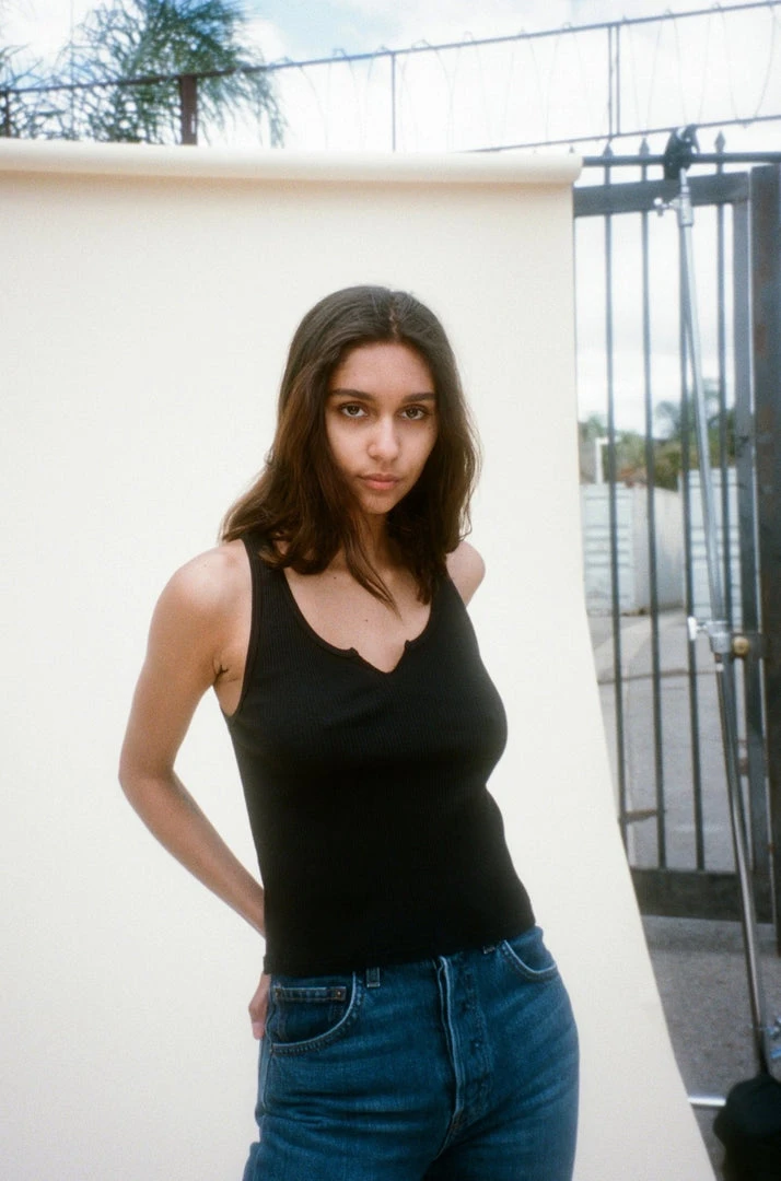 LACAUSA ROXY RIBBED TANK BLACK NEW IN 1 LACAUSA ROXY RIBBED TANK BLACK NEW IN